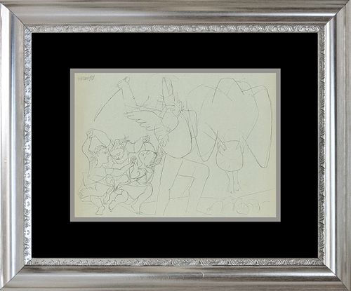 Picasso drawing Printed by Mourlot over 55 years ago