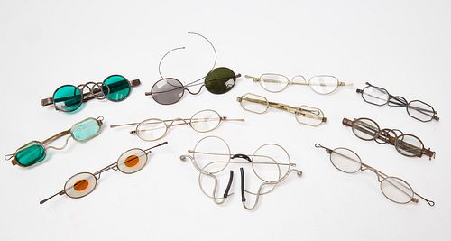 Eleven Pairs of Antique Eyeglasses