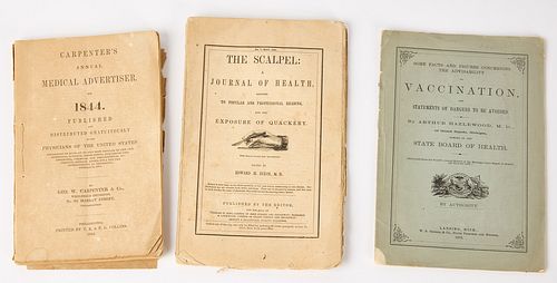 Carpenter's Medical Advertiser 1844, 2 others.