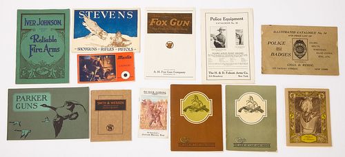 12 Various Gun Co./Police Equipment Catalogs.