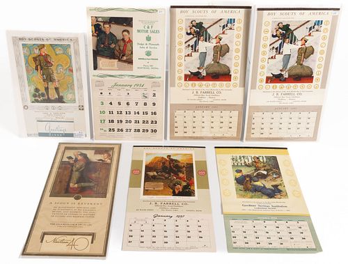 ASSORTED CALENDARS AND EPHEMERA, UNCOUNTED LOT