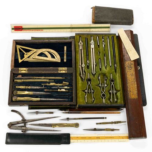 ASSORTED DRAFTING INSTRUMENTS, UNCOUNTED LOT