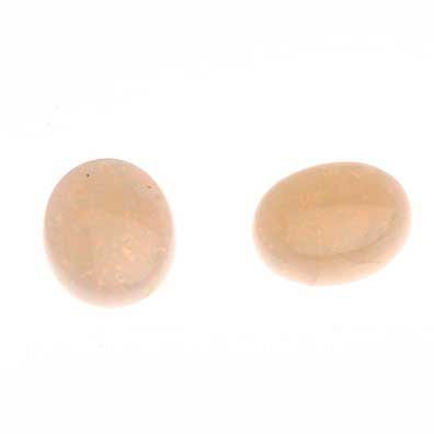 Dos ópalos australianos corte cabujón oval ~5.0 ct.