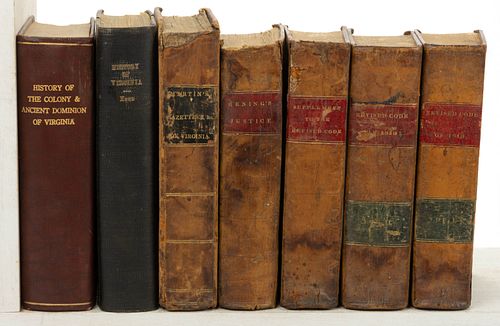 ANTIQUARIAN VIRGINIA HISTORICAL VOLUMES, LOT OF SEVEN
