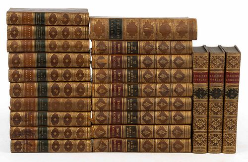 ANTIQUARIAN FINE BINDINGS - EUROPEAN HISTORY AND LITERATURE, 22 VOLUMES