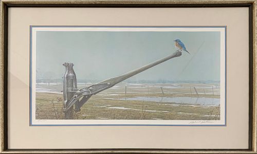 Robert Bateman's "Early Spring Bluebird" Limited Edition Print