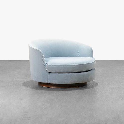 Milo Baughman - Oversized Swivel Chair