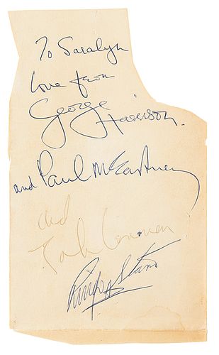 Beatles Signatures (Shea Stadium 1965)