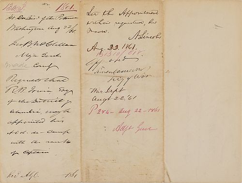 Abraham Lincoln Approves Gen. McClellan&#39;s Reccomendation