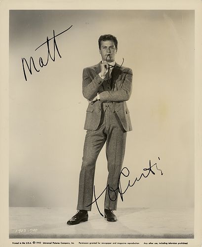 Tony Curtis Signed Photograph