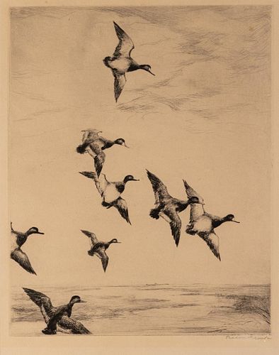 Roland Clark, drypoint etching