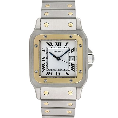 Cartier Santos Galbee 18K Yellow gold and stainless steel