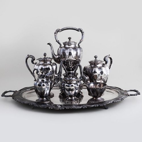 Mexican Taxco Silver Six-Piece Tea and Coffee Service