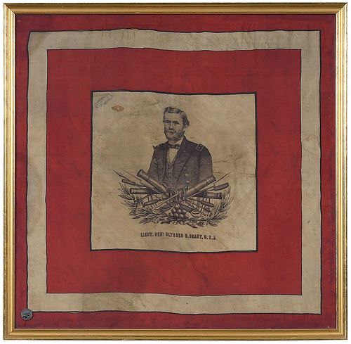 Framed Portrait Scarf of Ulysses S. Grant