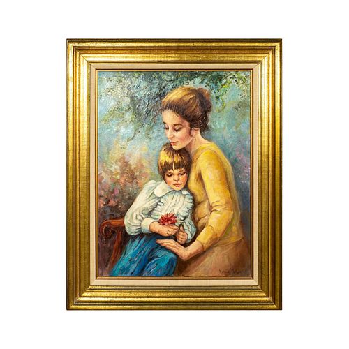 Marian Carlsen (American, 20th c.) Signed Oil Painting on Canvas