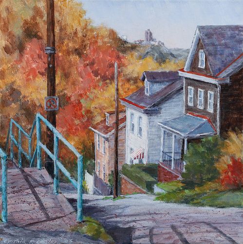 Cynthia Cooley 2006 painting Monastery Street