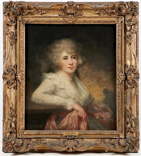 Attr. to George Romney (1734-1802) Portrait