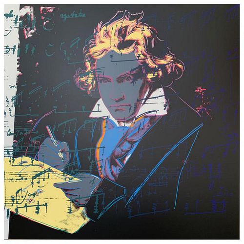 Andy Warhol "Beethoven" Limited Edition Silk Screen Print from Sunday B Morning.
