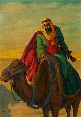 William Cohn (20th c.) Camel Rider