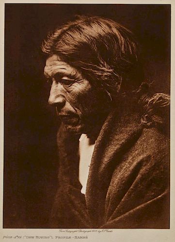 Edward S. Curtis (1868-1952) "Dew Moving" Photogravure