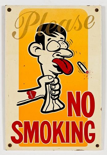 Vintage Comic No Smoking Sign