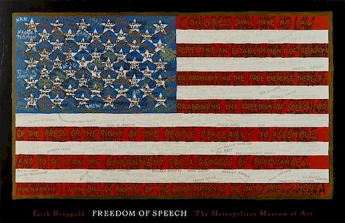 Faith Ringgold Freedom of Speech Poster