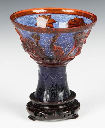 Chinese Peking Glass Libations Cup