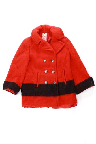 Hudson Bay Co. Red Point Button Up Coat