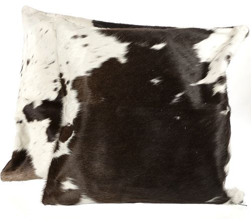 Natural Black & White Cowhide Premium Pillow Set