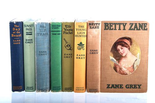 Zane Grey First Edition Book Collection