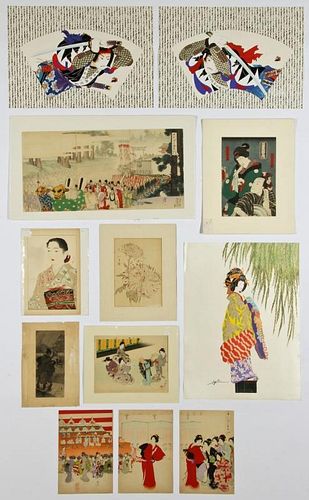 12 Asian Theme Prints by Various Artists