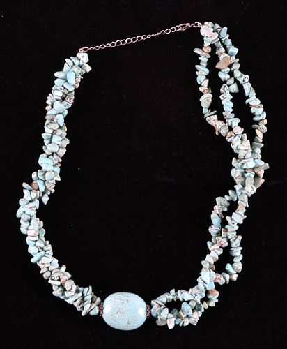 Navajo Cripple Creek Nugget Turquoise Necklace