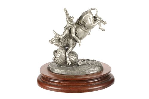 Don Polland Limited Ed. "Bull Rider" Fine Pewter