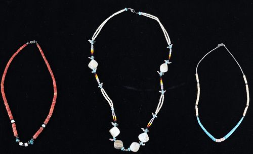 Navajo Multi Stone Necklace Collection c. 1960's