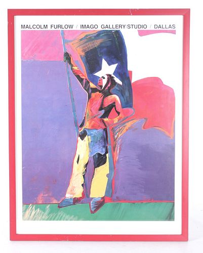Framed Malcolm Furlow Print "Tejas" 1989