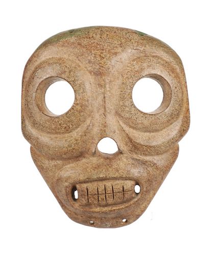 Circa 500 A.D. Mayan Death Mask Carving RARE