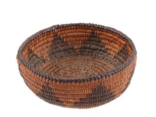 Apache Hand Woven Jewelry Trinket Basket