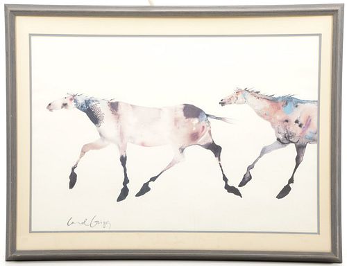 Carol Grigg Two Horses Framed Print