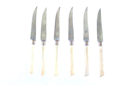 Stahl-Bronce Stag Horn Fruit Paring Knives