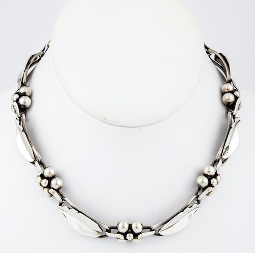 LaPaglia Handmade Silver Necklace Marked Sterling 219