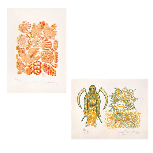 CISCO JIMÉNEZ (Cuernavaca, Morelos, 1969 - ), Sin título, Firmadas Serigrafías 37 / 46 y 18 / 28, 41.5 x 31.5 cm y 27 x 38 cm medida...