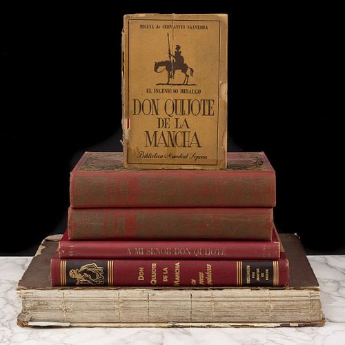 Libros sobre el Quijote. El Ingenioso Hidalgo Don Quijote de la Mancha / A mi Señor Don Quijote. Piezas: 6.