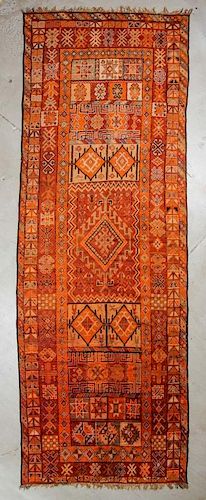 Semi-Antique Moroccan Rug: 5'6'' x 16'8'', 168 x 508 cm