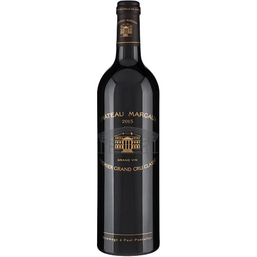 Château Margaux. Cosecha 2015. Grand Vin. Premier Grand Cru Classé. Margaux. Nivel: llenado alto. Calificación 98 / 100.