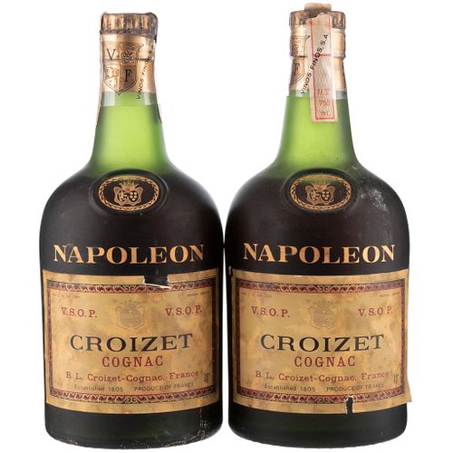 Croizet. V.S.O.P. Cognac. France. Piezas: 2.