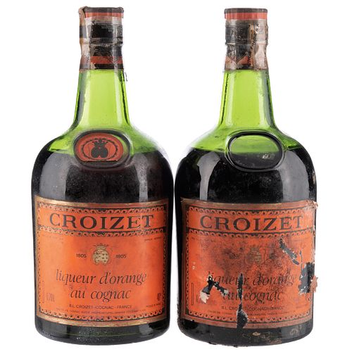 Croizet. Liqueur d' Orange. Cognac. France. Piezas: 2.