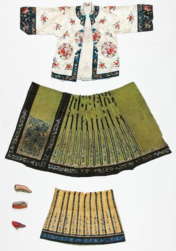 Antique Chinese Embroidered Textiles and Fragments
