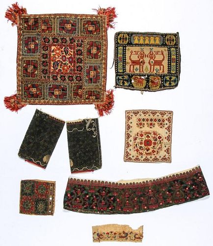 8 Antique Greek Island and Middle Eastern Textiles