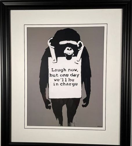 Banksy "Laugh Now"