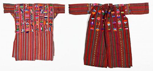 2 Fine Vintage Guatemalan Ikat Garments